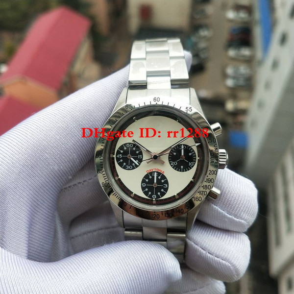 Luxury TOP Quality Retro Watch Vintage Manual Automatic Movement Watch Chronograph Working 40mm Cosmograph Date Mens Watches Antique watch