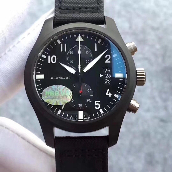 2017 men watch luxury brand Natural leather blue dial prince 43mm Quartz movement or 7750 mechanical movement Two types of machine options