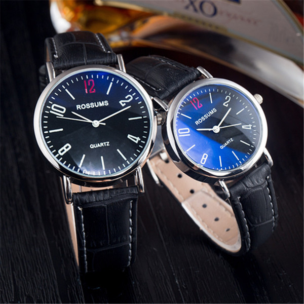 New waterproof simple quartz watch fashionable leisure belt men and women lovers wristwatches large dial small dial quartz watch