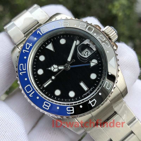 Black Blue Ceramic Bezel Designer Jubilee Bracelet Mechanical Automatic 2813 Gmt Men Luxury Mens Watch Wristwatches Fashion Watches