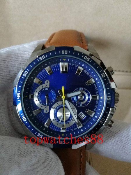 2018 New Original Colors Mens Casual G Sport Watches S Shock GA110 Watch Brown belt blue dial