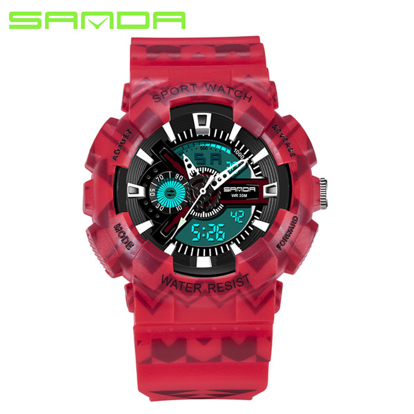 2017 SANDA Military Watch Men Waterproof Sport Watch For Mens Watches Top Brand Luxury Clock Camping Dive relogio masculino 999