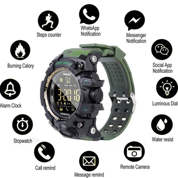 Hot Fashion Men Boy Waterproof Bluetooth Sport Smart Watch Phone Mate For Android IOS