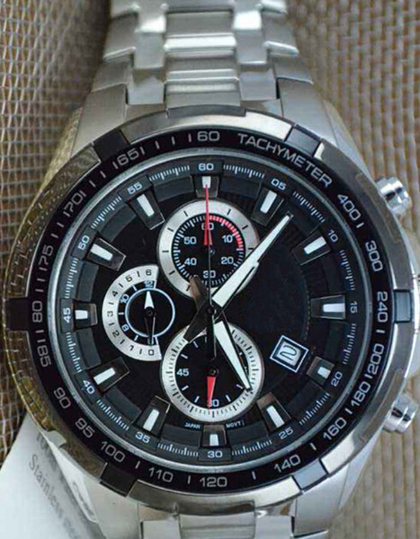 EF-539D-1AV NEW 539 Mens Sport 539D Chronograph Watch EF-539D Stainless Steel Gents Wristwatch