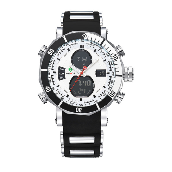 TOP Brand Men Sport Watches silicone Quartz male outdoor Military Digital Watch Alarm clock Dual Time Zones Waterproof