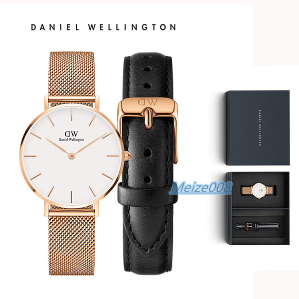 Steel strip Mens womens Daniel Wellington watches 40mm -28MM Men watches Women Watches DW Quartz Watch Female Clock Relogio Montre Femme