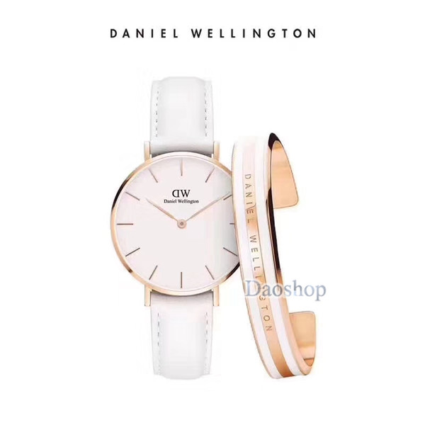 Fashion New Men Women's Daniel Wellington Watch 32mm 36mm 40mm DW leather strap Luxury Brand Quartz Watches with Bracelet box