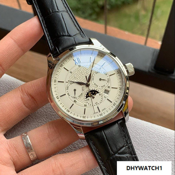 All work SHANGHAI automatic mechanical DATE STOCK HOT SILVER 42 MM CASE men watch sport wholesale fashion new Stainless steeL mens watches