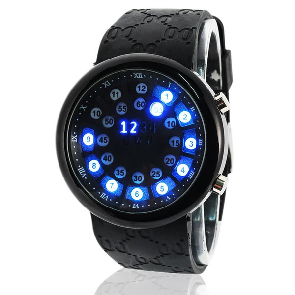 Men Electronic Wristwatches Digital Display Watch Men Male Silicone Strap Waterproof LED Casual Sport Clock Mens Watches