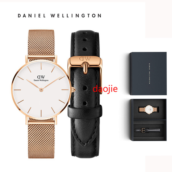 Daniel Wellington dw watch slim fashion black mens 40mm 36MM watch quartz Sports Women's watches 32mm Relogio Feminino Waterproof rose gold