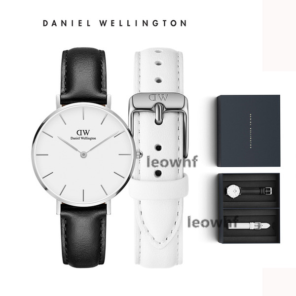 famous brand Daniel Wellington dw women mens WATCHes with leather strap set fashion style rose gold mens Bracelet watch gift box relojes