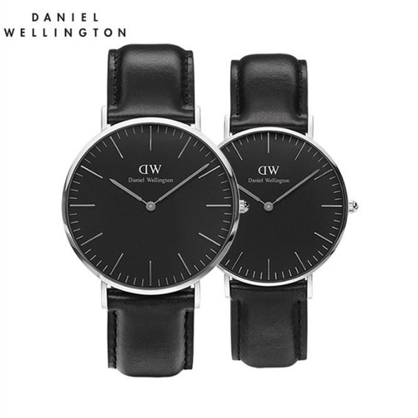 New fashion men Daniel Wellington watch leather nylon strap business casual waterproof quartz DW watch men and women couple watches