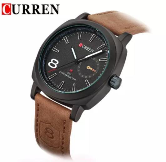 New Curren luxury brand men's quartz fashion leather strap leisure military men's watch outdoor sports waterproof watch reloj hombre relogio