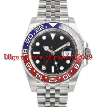 World New Watch 126710BLRO Red and Blue 40mmBicolor GMT Cerachrom Pottery 24Hours Scale Word Men Automatic Movement Dive