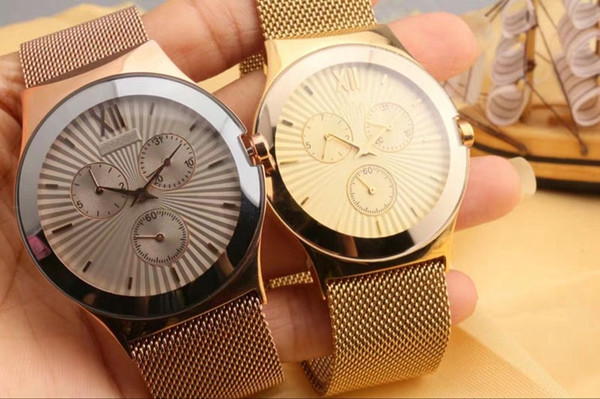 High quality fashion men's wrist watch Fully automatic multi-function wear-resistant sapphire mirror LD quartz movement minerals