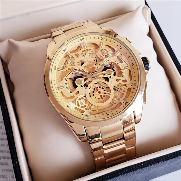 2019 New Wristwatches Men Luxury Brand Designer TAG Fashion Men's sports Watch Chronograph 3TAM Male clock Automatic date Mens Watches reloj