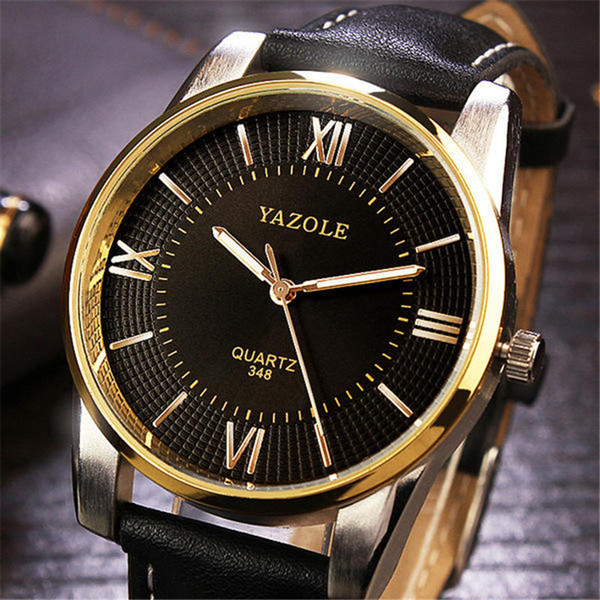 High Quality Yazole Watches 2017 Splendid Luxury Fashion Casual Men Watch Leather Quartz Analog Watches Casual Drop Shipping Hot Selling OEM