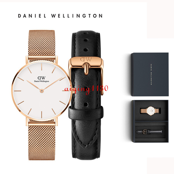 Fashion Girls Steel strip Daniel Wellington watches 40 32mm women watches Brand Luxury Quartz Watch DW Clock Relogio Feminino Montre Femme