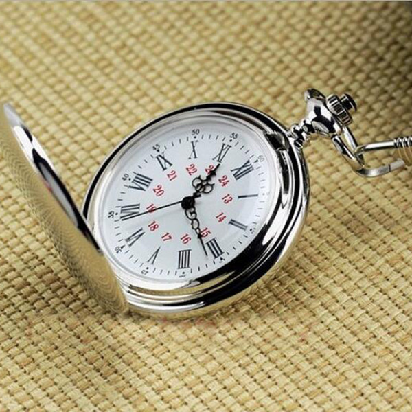 2018 50pcs/lot mix 4Colors classic Roman Pocket watch vintage pocket watch Men Women antique models Tuo table watch