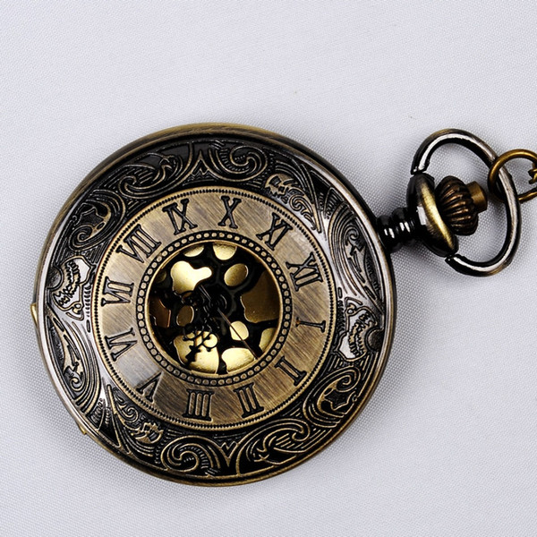 Wholesale 50pcs/lot classic Roman Pocket watch vintage pocket watch Men Women antique models Tuo table watch PW121