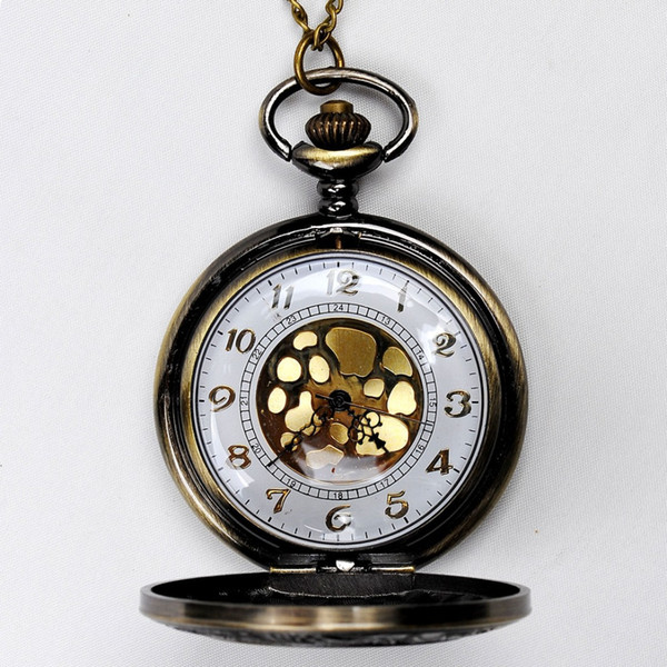 Wholesale classic Roman Pocket watch vintage pocket watch Men Women antique models Tuo table watch PW122