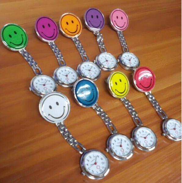 Wholesale 800pcs/lot Mix 10colors night nurse watches luminous watches smile metal watch watches NW012