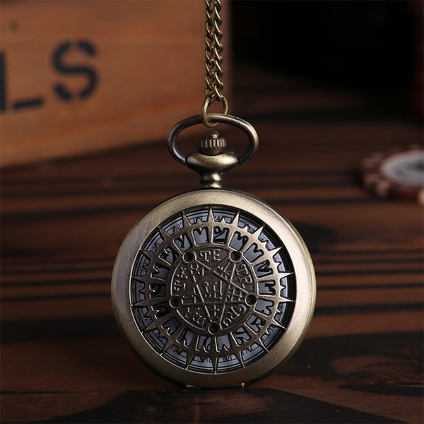 wholesale 50pcs/lot Five Star Pocket watch vintage pocket watch Men Women antique models Tuo table watch PW167