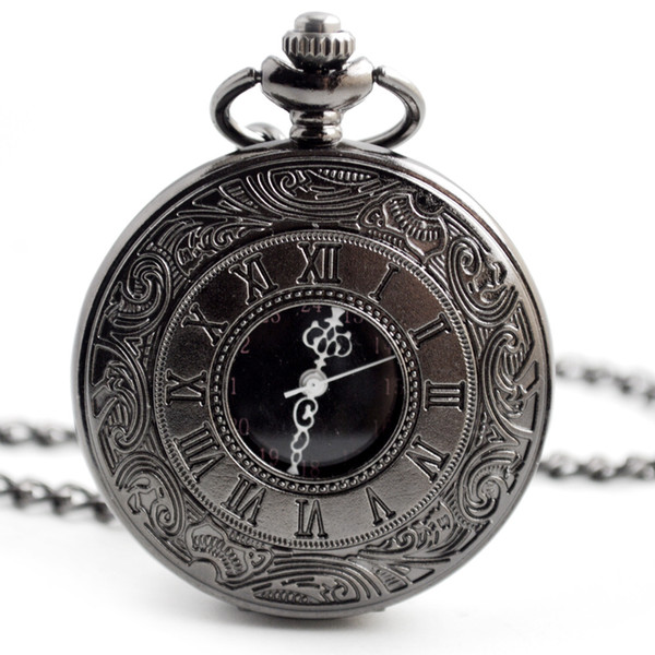 wholesale 50pcs/lot mix 5Colors classic Bronze Roman Pocket watch vintage pocket watch Men Women antique models Tuo table watch