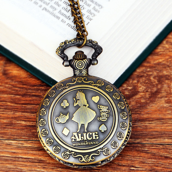 Wholesale 50pcs/lot classic Girl Pocket watch vintage pocket watch Men Women antique models Tuo table watch PW128