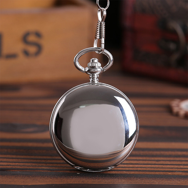 Wholesale 20pcs/lot Men perspective Hollow mechanical watches mechanical Roman pocket watch Pw007