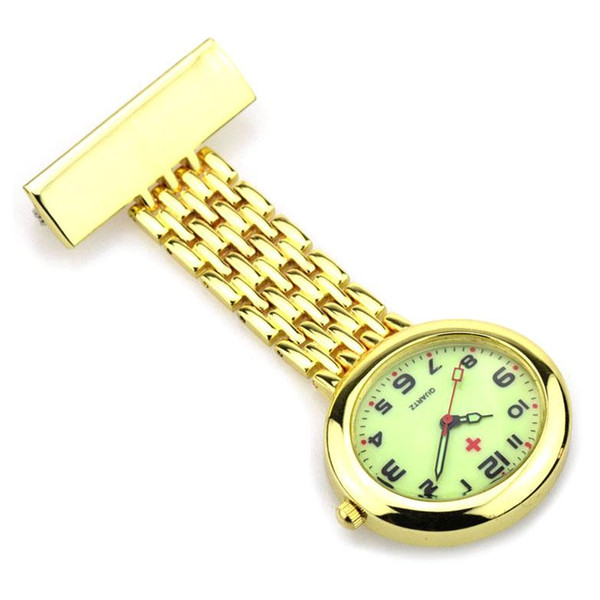 gold and silver nurse watch fob pocket watch nursing medical gift for hospital doctor nurse students illuminated dial face or mumbers