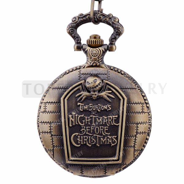 LPW211 Teboer Jewelry 5pcs/LOT Pocket Watches Tim burton Nightmare Before Christmas Design Pocket Watch Vintage Look