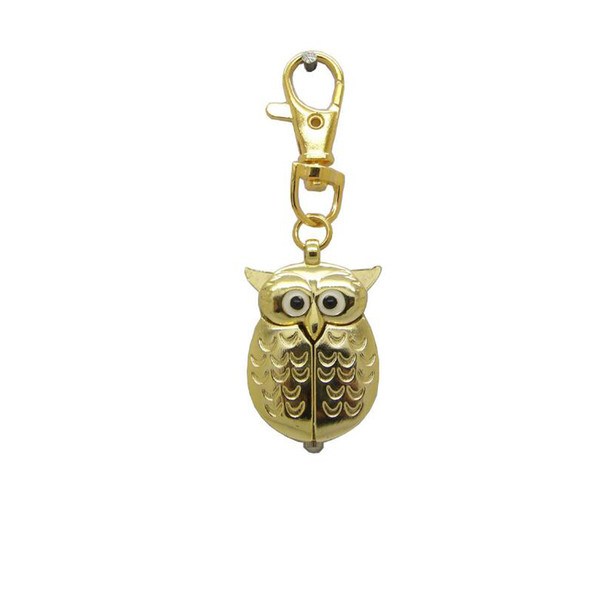 2018 top 10 colors Cute Vintage Night owl Necklace Pendant Quartz Pocket Watch Necklace Owl Watches DHl free