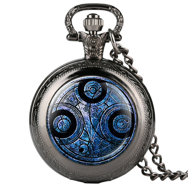 Coupons Personalized Watch Men Retro Pattern Quartz Pocket Watch Retro Pocket Watches with Chain for Day Gift for Men Women