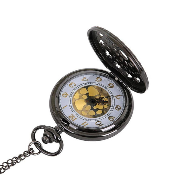 Moment # L02 2018 Fashion New Black Alloy Vintage Chain Retro The Greatest Pocket Watch Necklace For Grandpa Dad Gifts