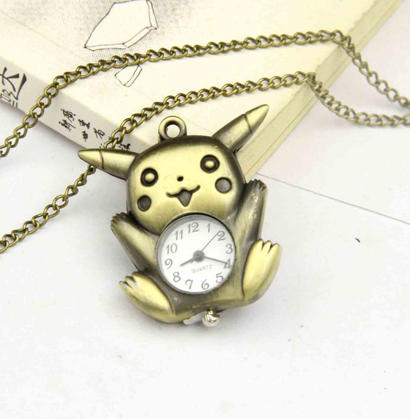 ornaments Anime table decoration pendant watch necklace Bronze cartoon table supe