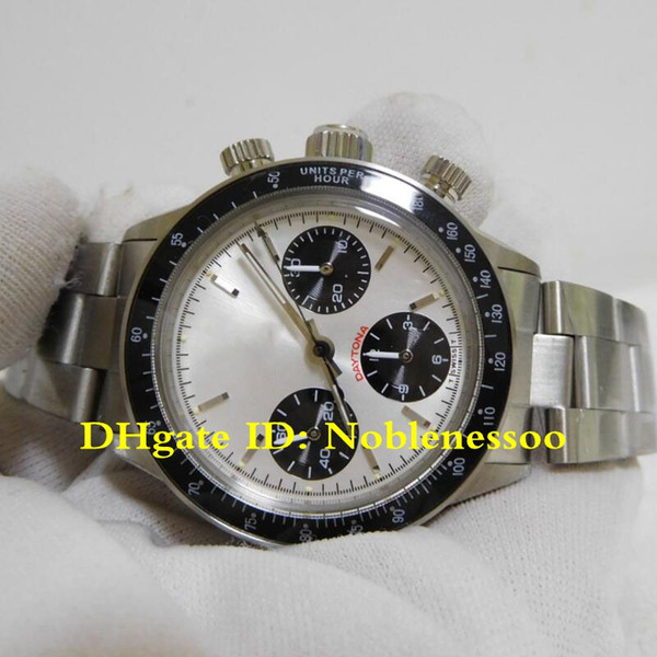 Hot Vintage Luxury Mens Chronograph Watch Men's Vintage 38mm Cosmograph 6263 Chronograph ETA 7750 Movement Mechanical Hand-winding Watches