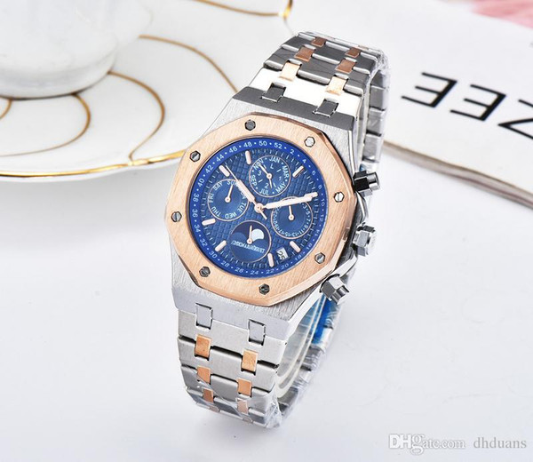 Brand upgraded new royal oak Famous watch!high-quality Men's Antique stainless steel stopwatch royal luxury watch free delivery Relogio