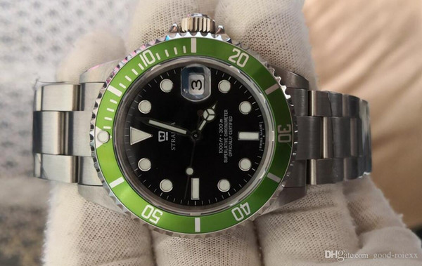 Vintage Watches Mens Automatic 2813 Antique Watch Men Green Black Alloy Bezel Steel 50th Anniversary 16610LV BP Factory Dive Wristwatches