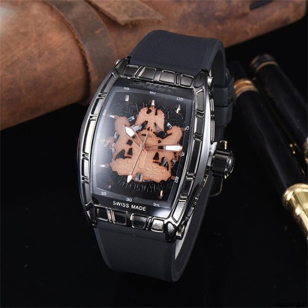 xiexiangaa High Quality sports watches Wholesale Free Shipping 2020 New Fashion Skeleton Hollowed dial Men woman Quartz watches