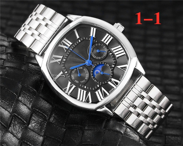 New Modern CT Watches Mens Watches Rectangle Square Watches Luxury Fashion Quartz Wristwatches Business Men Watch Wholesale