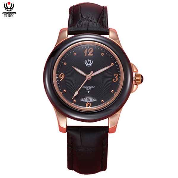 XINBOQIN Brand Dropshipping High Quality Lady Watch Excellence Quartz Waterproof Fashion Silicon Ceramic Watch Small Order Wholesale