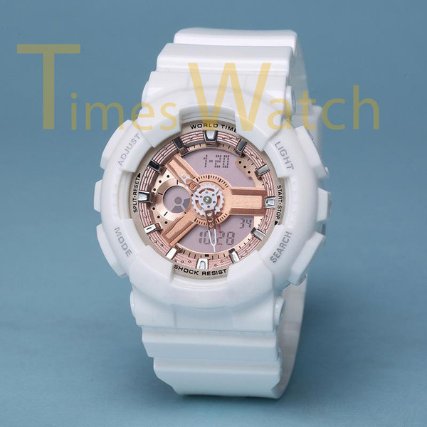 Top Quality Luxury Women Sport Watch Shock Resistant All Functions Autolight LED Waterproof Young Ladies Style Relogio Feminino With Box