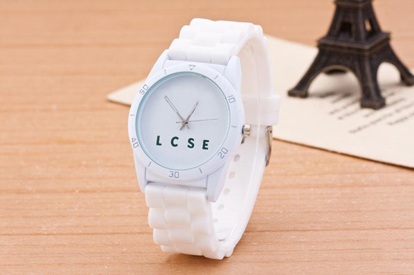 Casual brand Women Men Unisex Animal crocodile Style Dial Silicone Strap Analog Quartz Wrist watches LA02