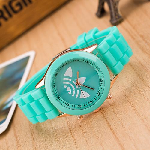 2017 Fashion Unisex Sport Watch Silicone Clover Women Dress WristWatches Colorful Quartz Analog Reloj Mujer Casual Female Drop Shipping