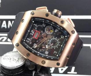 Luxury Top Brand Rose Gold Stainless Tonneau Fashion Date Mens Mechanical Skeleton Watch Rubber Band Date Men Automatic Movement Wristwatch