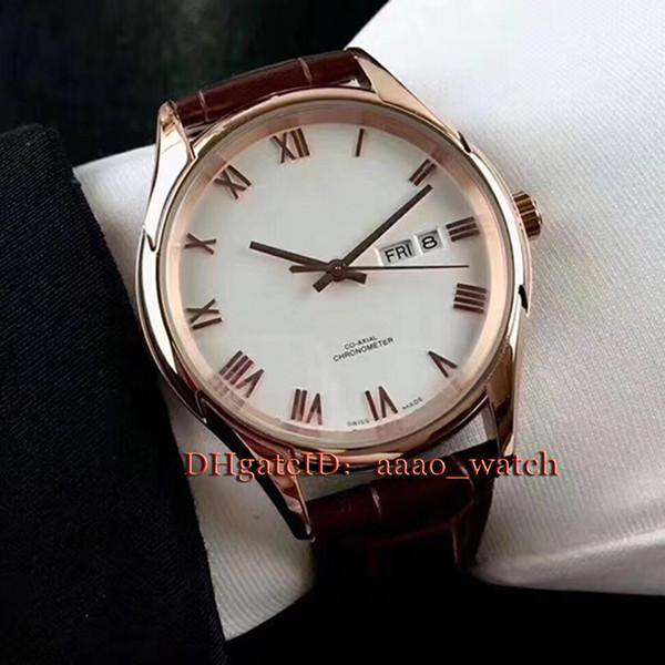 Luxry Brand 431.13.41.22.02.001 Blue Dial Rose Gold Case 8515 Movement Automatic Men's Watch Black Leather strap AAA Quality