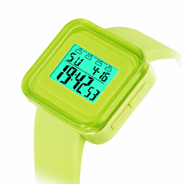 SB0019 Digital Wristwatch Children watches Luminous Water Resistant Children's watches jelly Multi-functional sports Watch