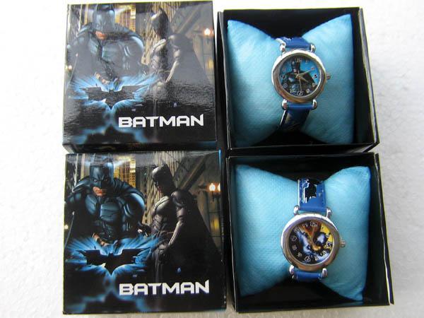 Wholesale 10 pcs/lots cartoon Batman watches with boxes