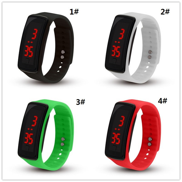 2019 new fashion men and women students second generation bracelet led silicone watch WCW033